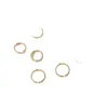 10 Pieces 14K Copper Clad Gold Lace Straight Hole Set Beads, Circle Ring Beads, Handmade DIY Jewelry Accessories Spacer Beads