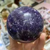 Decorative Figurines Natural Purple Cloud Mother Crystal Ball Energy Gem Reiki Healing Gift Room Office Decoration Hand Polished