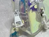 크로스 바디 백 여자 디자이너 가방 레이저 플래시 PVC 투명한 화려한 색상 체인 고급 숄더 가방 패션 가방 여성 핸드백 여행 핸드백