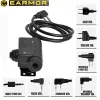 Earmor M51 PTT Adattatore per cuffie militari Airsoft Airsoft Adattatore tattico PTT Adattatore telefonico Kenwood Tappo di telefono 3,5 mm Accessorio per cuffie Aux Aux