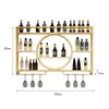 Armadio per wine bar a sospensione metallo moderno moderno shelfing shelf shelf ristorante casa stojak na wino bar decorazioni