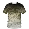 Été Nouvelle tendance Personnalité Men Camouflage à séchage rapide T-shirt T-shirt Street Style Sports Op Op de haute qualité