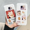 Pour Samsung Galaxy S9 S 9 Plus couverture CARTOOS MIGUS COOD CAT CAT SIP SILICONE THOPHINE APORTHÉE Étui pour Samsung S9 S9 + Funda Bumper