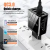 شاحن USB Quick Charge 3.0 4 Port Fast Charging Phone Charger Adapter for iPhone Samsung Xiaomi Huawei EU/US Plug Wall Charger