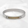 Pulseira de pulseira de aço inoxidável Fysara Bracelete de arame de ouro Titânio de cor preta para homens Cadeia de souvenirs de jóias de moda de moda