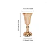 Vases 1pc Bureau de bureau Horse de trompette en métal Forme de couleur Gold Vase Vase Party Party European Style Decor Plante