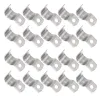 100 pezzi Fili metallici Fili fissaggio Fibbro Organizzatore elettrico Guida per cavi Clips Clips Clips Cavo