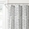 Shower Curtains Modern Arrow Linen Curtain - Black/White (72"x72") Contemporary Chic