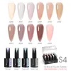 15 мл VENALISA VIP Natural Nude Jelly Color Lacquer полу постоянного ногтевого геля Польский комплект стеклянный цветной маникюр ногтей