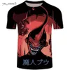 Męskie koszulki mody anime goku 3D drukowane T-shirt mężczyzn Kobiety Summer Casual Cartoon krótki rękaw HARAJUKU Streetwear Overiziz 5024