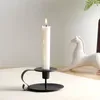 Candlers Simple French Candlestick Home Dining Table Retro Decoration Lampe de la lampe Accessoires Accessoires Decor