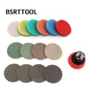 BSRTTOOL POLERING DUS 2 tum Auto Car Polering Pad Kit Tråd M14 5-8-11Sponge Pads för bilpolermedel Power Tools Tillbehör