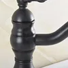 バスルームシンクの蛇口黒いオイル摩擦真鍮スイベルスパウトシングルハンドルレバーキッチンウェットバー容器タップワンホールASF817