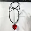 New Hot Selling Heart Shaped Crystal Pendant Korean Style Fashion Personality Versatile Necklace Accessories