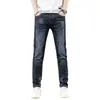 2024 Spring and Autumn High Street Fashion Marque Broidered Perfoated Jeans For Mens Slim Fit Small Feet Pantalon Casual Pantal