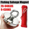 9-430 kg vissen Salvage Magneet Super Neodymium Magnetische haken krachtige hangende zware suer voor zoekopdracht/cruise/home/meer/zee