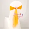 20pcs Lot Lycra Chair Band avec Organza Sash Ball Flower for Wedding Widding Chair Cover Event Party Hotel Decoration