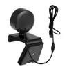 Webbkameror Webcam 1080p Mini Camera Full HD Webcam med Ring Fill Light Microphone USB Live -sändning för YouTube PC Laptop Video Shooting