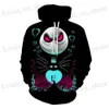 Sweats à capuche masculine Sweatshirts Autumn New Hallown Hoodies Nightmare Before Christmas 3D Print Sweat à capuche Men de la mode Fashion surdimension