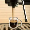 YWDL 220/300/400 ml podwójne szklane szklane kubki espresso kubek z kubką z uchwytem na gorący zimny sok z napojów mlecznych