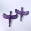 Figurines décoratives Natural Purple McA Angel Goddess Statue Femme sculptée Body Bijoux Bijoux Guérison Decoration Home Decoration Gift 1PCS