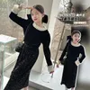 Clothing Sets Girl's 2024 Spring And Autumn Pearl Embellishment Field Design Feels Comfortable Gentle Slim Top With Long Sleeves