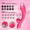 Autres éléments de beauté de la santé Dildo de vibratrice de lapin réaliste pour les femmes Vagina clitoris stimulateur Spot vibratrice jouet masturbateur féminin pour adulte L49