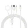 4 in 1 Micro USB Typ C Beleuchtung Magnetisches Ladekabel für die Apple Watch -Serie iPhone 14 12 11 Pro Max Samsung Ladekabel