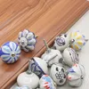 Ceramic Flower Single Hole Cabinet Knobs and Handles A Variety of Patterns Pastoral Style All Kinds of Cabinets Drawer Knobs