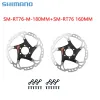 Shimano Deore/SLX/XT BL/BR M6100/M7100/M8100樹脂油圧ブレーキRT56/RT76 MTBローター左右の山の自転車ディスクブレーキ