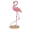 Decoratieve beeldjes roze flamingo -standbeeld ornamenten hars figurine home decoratie accessoires voor woonkamer slaapkamerstudie