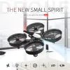 ドローンH36 RCミニドローンハブシュラウバー4CH SPIELZEUG QUADCOPTER 6AXIS ONEKEY RETURN 360度フリップクアッドコプターRCドローンヘリコプター