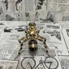 Arts and Crafts Steampunk mechanical ant ornaments all metal insect creative Paraponera clavata handicraft desktop decoration L49