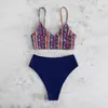 Kobiety Zestawy bikini w dużych rozmiarach dla nastolatków seksowne wydrukowane dzielone stroje kąpielowe stroju kąpielowego Kobiet Swimsuit 2023 Seksowne kobiety