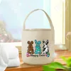 Wrap regalo Happy Easter Basket Easter Cute Eggs Stampa tote borse da bambino Candy Boyt Boys Girls Cookie Borse per bambini