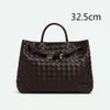 Andiamo bolsa de bolsa Intrecciato ombro ombro de tricô de bolsas de couro de tricô de compras para mulheres bolsa de bolsa crossbody bolsa hobo tiras removíveis