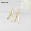 52 mm*1,2 mm 14k de bronze com arame de bronze de bronze longo 14k Earramentos de brilho de brilho de diy descobertas femininas que fabricam materiais de brinco