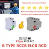 2p 4ptype B A AC Earth Perdita circuito ELCB RCCB RCD Din Rail DC CZK-4P 40A 63A 30Ma 10KA 60 A Circuir Breaker RCBO MCB32A40A