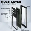 Étui pour Galaxy S23 Ultra Plus imperméable étanche à talsine à poussière IP68 Sous-marin Built Screen Protector Anti-Scratch 360 Couverture