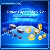 2/PCS 5.5V Supercapacitor 5.5v 0.1f 0.22f 0.33f 0.47f/5.5v 1f 5.5v 1.5f supercapacitor c-type farad capacitor مجانًا من الشحن