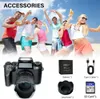 Auto Focus 64MP Digital PO Camera SLR DSLR für POGROGRAFOR 4K Vlog Camcorder 4 Bildschirm Livestream Webcam Video 240407