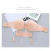 Bras Invisible Strapless Bra Women Magic Push Up Women's Woming Wearwired 1/2 Cup Back Band Dress Wedding Weddinglessless