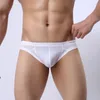 Underbyxor herr sexiga underkläder trosor märke is silk ultratunn transparenta män sömlösa trosor påse bikini erotisk