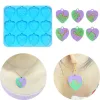 Pingente de chaveiro epóxi Silicone Mold Butterfly Forma do coração Diy Brincho de cristal de cristal de resina de resina de molde para mulheres