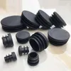 10/20/30Pcs PE Plastic Round Pipe Plugs OD 12/14/16/19/20mm Black Hole End Caps Inserts Seal Plugs Chair Non-Slip Foot Pads
