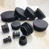 10/20/30pcs PE Plastikowe okrągłe wtyczki rurowe OD 12/14/16/19/20 mm czarnego otworu Włapki Wkładki Uszczelki Krzesło Nisplip Foot Pads