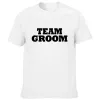 Groom Team Groom maschile a manica corta t-shirt Bachelor Party Graphic Husicl Bedicon Thirts Mash Wedding Migliore Migliore Man Tees Ropa