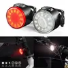 Rechargeable Bike Light Mini Warning Taillight LED COB Waterproof Highlight Riding Taillight Front Rear Bicycle Lamp Headlights