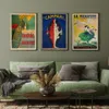 Poster pubblicitario di Food Drink Vintage Champagne Campari Art Wall Art dipinto Immagine di stampa alcolica per decorazioni da bar per soggiorno