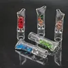 Wholesale Glass Smoking Accessories Mouth Filter Tips With Diamond Thick Pyrex 48mm mini Tobacco Dry Herb Cigarette Holder for rolling paper